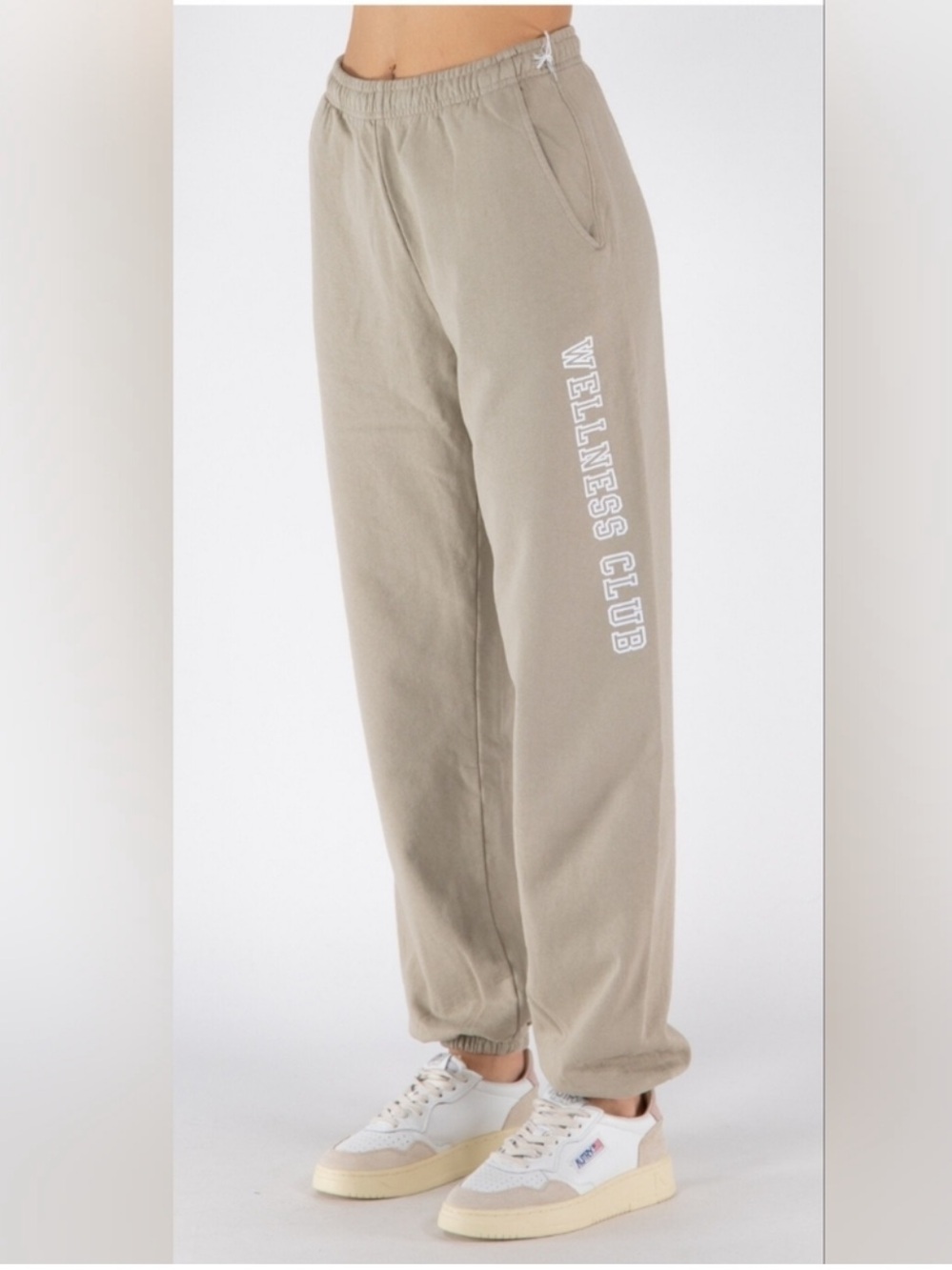 Sporty & Rich Wellness Club Sweatpants — TAUPE